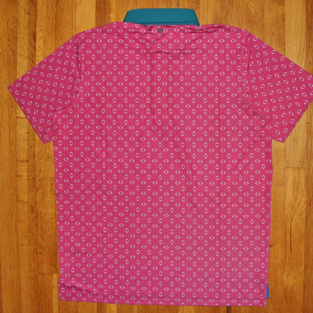 Greyson Night Fly Golf Polo Shirt Mens L XL Bittersweet - Picture 6 of 7